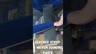 Sharpening an 8" Chef Knife Using Ultra Sharp Diamond Stones & Wicked Edge Diamond Paste #shorts