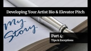 Tips and Exceptions for Writing Your Artist Bio