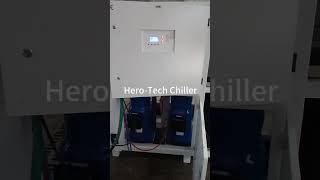 Hero-Tech air cooled water chiller is being testd.