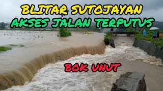 DESA BACEM TERDAMPAK BANJIR,AKSES JALAN TERPUTUS.senin,17 oktober 2022.