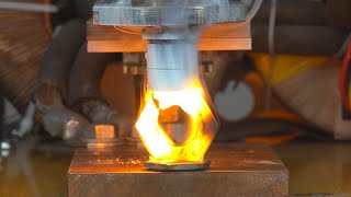 Experiments - Hot press! Melt metal with current on a Crazy transformer