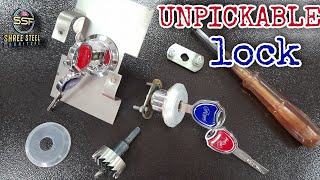 How to install almirah lock | unpickable strongest imported lock for steel wardrobe #unpickablelock