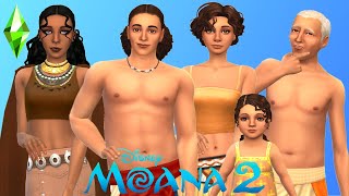 Simea, Moni, Loto, Kele And Matangi [Moana 2] : Create a Sim I Sims 4