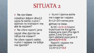 Matematike 9: 1)Perseritje per raportin 2)Krahasimi i raporteve