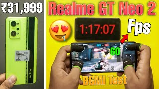 Realme GT Neo 2 BGMI Test ⚡ Heating, Max Graphics, Lag 😍 SD 870 Gameplay Review