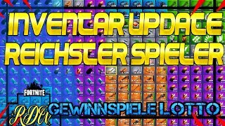 Reichster Deutscher RDW Spieler INVENTAR UPDATE | Fortnite Rette Die Welt