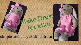 DIY:easy& simple stuffed toys dress for kiki