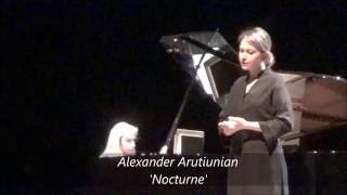 Alexander Arutiunian - Nocturne and Lullaby - Mariam Sarkissian