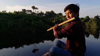 Megh Boleche Jabo Jabo | Rabindra Sangeet flute instrumental | Kyo U Pru