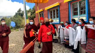 Welcoming His Eminence Dzongsar Jamyang Khyentse Rinpoche at Phortse Thakiri Chholing Gomba | Nepal