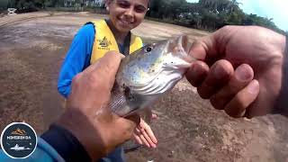 Primeira pesca na represa de Itaúna (MG).