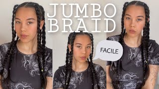 TUTO COIFFURE : JUMBO BRAIDS, GROSSES TRESSES, TROP FACILE À FAIRE