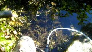 Filtering water on the Appalachian Trail