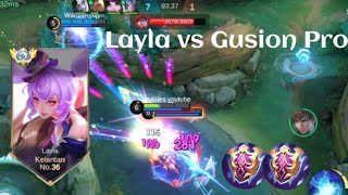 LAYLA VS GUSION❗BUILD ONE SHOT ENEMY DELETE! best gameplay | build top 1 global Layla