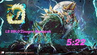 MHW | Iceborne | Zinogre Rematch | LS SOLO | 5:22