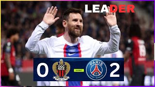 PSG vs Nice Highlights 2023 - Leonel Messi Goal Today Vs Nice ⚽️#messi #psg