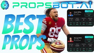 (LIVE) PropsBot.AI Rams vs 49ers NFL TNF Player Prop | Thursday Night Football Primetime Parlays