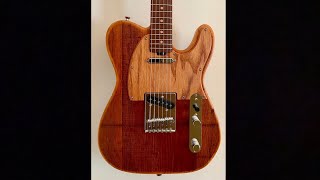 Making a Tele pickguard out of the bottom panel of an old drawer