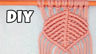 💥#EP4 | Macrame Leaf Knot Pattern, learn the Easiest leaf pattern 🍀