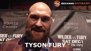 Tyson Fury excited to fight Wilder In Los Angles