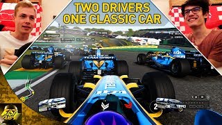 F1 2017 | Two Drivers One Car Challenge #2 - Classic Car Edition (with Ycoms)