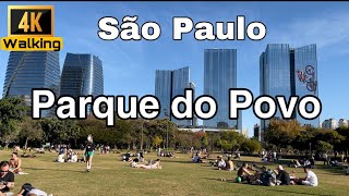 Sao Paulo Parque do Povo walking tour 4K  2021 | پارک ملت سائوپائولو برزیل