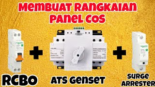 Rangkaian Panel COS, RCBO, Surge Arrester | ATS, Schneider, Tomzn, SPD, Otomatis Genset