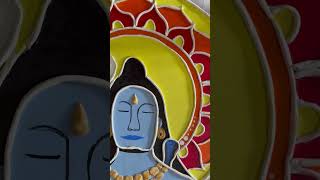 #short #diy Mahadev |lippan art | Aadiyogi lippan art |mahadev painting #trending