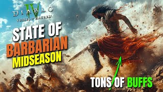 TON OF BARB BUFFS & State of Barbarian Midseason Diablo 4