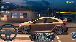 Uber Driving Simulator 🚖✨ Taxi Sim #2024 _ Car Games 3D Honda Civic Android jos Gameplay