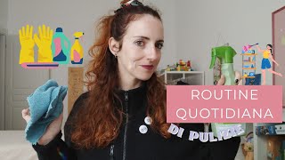 La mia routine quotidiana di pulizie (con solo 3 prodotti)