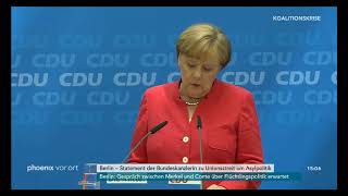 Merkels Pressekonferenz am 18.06.2018: Merkel droht Seehofer mit Richtlinienkompetenz