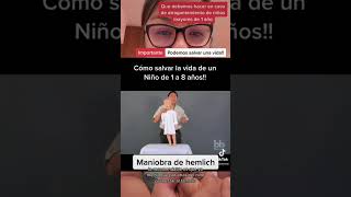 Atención, puedes salvar una vida!aprende que hacer en caso de atragantamiento en niños!!💪