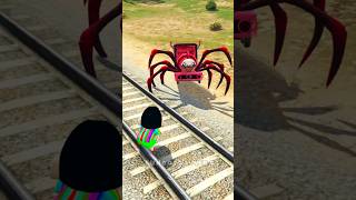 GTA V: Little Singham Save Shinchan from Choo Choo Charles GTA 5 #shorts