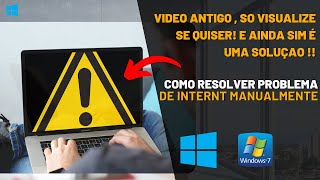 Sem acesso a internet, como configurar manualmente áudio ruim (Windows 10)