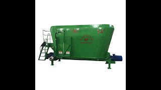 Vertical feed mixer wagon