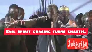 Drama in a Church as evil spirits chasing session turns chaotic!!!!