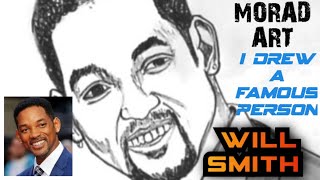 How to draw Will Smith in pencil/Drawing Will Smith