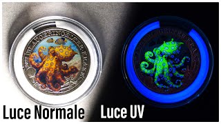 Monete da 3€ Fluorescenti! - "Luminous Marine Life" serie animali marini luminescenti Austria