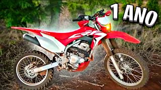 UM ANO COM A MINHA MOTO! A HORA DA VERDADE...*CRF 250f NÃO PRESTA?*