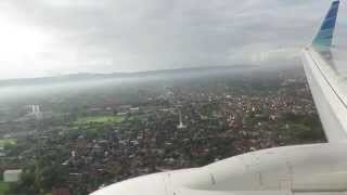 Garuda Indonesia Yogyakarta City Approach Runway 09 Adisucipto - Boeing 737-800