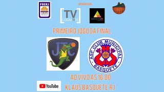 AO VIVO 1º JOGO DA FINAL DE BASQUETE SÉRIE PRATA A2 | JACARÉPAGUA TC X ASP CLUB MUNICIPAL SUB-16