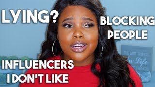 TRUTHFUL YOUTUBER TAG - Influencers I don't like, Blocking People + MORE