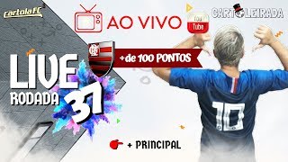 💥💥 RODADA 37 LIVE DE DICAS CARTOLA FC 2019  - FLAMITADA = 100 PONTOS ???