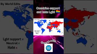 Countries support and hate Lgbt🏳️‍🌈 #map #mapper #mapping