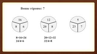 Test Psychotechnique ： Test de logique numérique