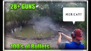 July 4th 2018 Blasting Time 2 Glock, HK , Ar15, M1a, S&W, Mossberg, Sig Saur, 1911, skeet