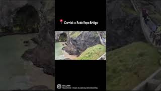 Carrick-a-Rede Northern Ireland Rope Bridge! Check out the full video on my channel!