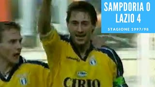 14 marzo 1998: Sampdoria Lazio 0 4