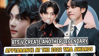 Visual And Love For Army.. BTS V Created another legendary appearance at the 2022 TMA Awards